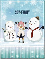 SPY X FAMILY COUVERTURE SNOWMAN AND ANYA 117 X 152 CM GETC 482003