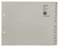 Registerserie A-Z, A4, Papier, für 4 Ordner, grau