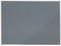 Filz-Notiztafel Essence, Aluminiumrahmen, 1200 x 900 mm, grau