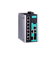 Moxa EDS-510E-3GTXSFP łącza sieciowe Zarządzany L2 Fast Ethernet (10/100) Czarny, Srebrny