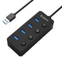 ORICO W9PH4-U3-V1 USB 3.2 Gen 1 (3.1 Gen 1) Type-A 5000 Mbit/s Negro