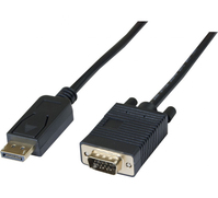 CUC Exertis Connect 128213 video kabel adapter 2 m DisplayPort VGA (D-Sub) Zwart