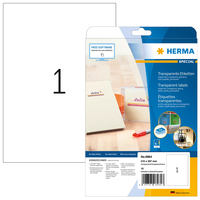 HERMA 8964 etiqueta de impresora Transparente Etiqueta para impresora autoadhesiva