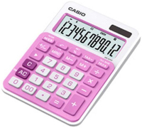 Casio MS-20NC calculator Pocket Rekenmachine met display Roze