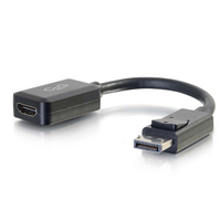 C2G 8in DisplayPort™ Stecker zu Single Link DVI-D-Buchse Adapter / Konverter - Schwarz
