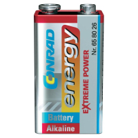 Conrad 658026 huishoudelijke batterij Wegwerpbatterij 9V Alkaline