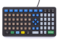 iKey DP-72 Tastatur USB Englisch Schwarz