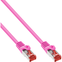 InLine Patch Cable S/FTP PiMF Cat.6 250MHz PVC copper pink 20m