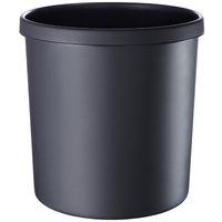 Helit H6106495 waste container Round Plastic Black