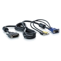 HPE 1x4 KVM Console 6ft USB Cable toetsenbord-video-muis (kvm) kabel Zwart 1,82 m