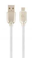 Cablexpert CC-USB2R-AMMBM-2M-W USB cable USB 2.0 USB A Micro-USB B White