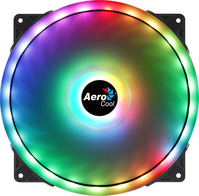 Aerocool DUO20 PC Fan 20cm ARGB LED Dual Ring Antivibration 6 Pins Black