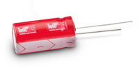 Würth Elektronik Condensatore elettrolitico WCAP-ATET 860130375007 5 mm 470 µF 16 V 20 % (Ø x A) 10 mm x 16 mm 1 pz. capacitors Roze, Rood Vaste condensator Cylindrisch DC