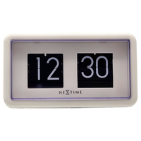NeXtime Flip Clock Tafel Quartz clock Rechthoek Zwart, Wit