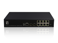 LevelOne GEP-1061 hálózati kapcsoló Vezérelt L2 Gigabit Ethernet (10/100/1000) Ethernet-áramellátás (PoE) támogatása Fekete