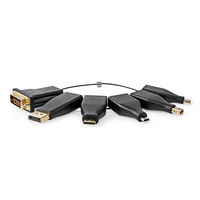 Nedis CCGB34999BK tussenstuk voor kabels DVI HDMI Zwart