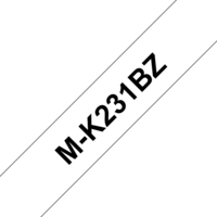 Brother MK231BZ címkéző szalag Fehéren fekete M