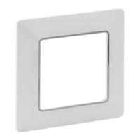 Legrand Vlife 1Fach Rahmen Uw/Chrom 754031 Fehér