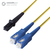 connektgear 10m Duplex Fibre Optic Single-Mode Cable OS2 9/125 Micron MT to SC Yellow