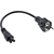 InLine power cable Type F German / "Mickey Mouse" notebook plug black 10m