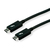 ROLINE 11.02.9041 Thunderbolt-kabel 1 m 20 Gbit/s Zwart