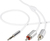 SpeaKa Professional SP-7870088 audio kabel 0,8 m 2 x RCA 3.5mm Wit