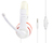 Gembird MHS-03-WTRD słuchawki/zestaw słuchawkowy Przewodowa Opaska na głowę Połączenia/muzyka Czerwony, Biały