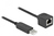 DeLOCK Serielles Anschlusskabel mit FTDI Chipsatz, USB 2.0 Typ-A Stecker zu RS-232 RJ45 Buchse 25 cm schwarz