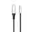 eSTUFF ES651660-BULK cable gender changer USB C 3.5mm minijack Silver
