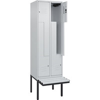 Vestiaire à portes en Z Classic PLUS avec banc