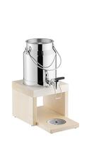 APS Milchdispenser -BRIDGE- 31 x 20 cm, H: 39 cm, 3 Liter 18/8 Edelstahl Ahorn,