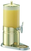 FRILICH ELEGANCE Saftkanne 5 Liter, Gold, Behälter (Opal- frosted Look)