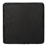 Olympia Servierplatten aus Schiefer 13x13cm - 4 Stück - Maße: 13(B) x 13(T)cm