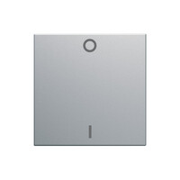 Enjoliveur interrupteur gallery marquage 0-1 2 modules titane (WXD004T)