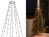 Hängende LED Christbaum Lichterkette 400 bernsteinfarbene LED´s - "Baummantel"