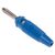 Hirschmann 4 mm Bananenstecker Blau, Kontakt vernickelt, 30 V ac, 60V dc / 30A, Lötanschluss