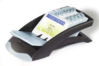 Durable VISIFIX 200 Card Business Card Holder File | Pockets & A-Z Index | Black