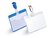 Durable Clip Name Tag ID Badge Card Holders + Inserts | 25 Pack | 60 x 90mm