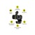 PORT DESIGNS Webkamera Full HD (1920x1080), USB-C/USB, mikrofon, 1,5 m