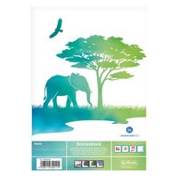 Zeichenblock Zeichenblock A4 GREENline Elefant 20 Blatt , Größe (B x H) oder Format: , DIN A4 = 21,0 cm x 29,7 cm, 100 g/m², Motiv GREENline Elefant, 20 1