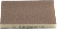 KLINGSPOR 125281 Schleifschwamm SW 501 L123xB96mm Körnung 120 soft