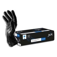 Boîte de 100 gants Vinyles non poudrés Taille 7/S. Coloris noir