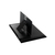 R-Go Riser Attachable Laptopständer, integriert, verstellbar, schwarz