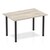 Dynamic Impulse 1200mm Straight Table Grey Oak Top Black Post Leg BF00398