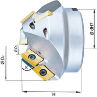 Fresa para biselar 60 Z6 para XPHT16