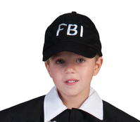 casquette fbi noire enfant