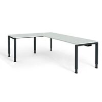 Desk, interlinked, square/rectangular tube foot