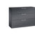 Armario para archivadores colgantes ASISTO, anchura 1200 mm, con 3 cajones, gris negruzco / gris negruzco.
