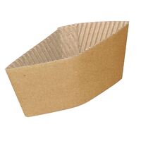 Nisbets Corrugated Cup Sleeves for 8oz Cup Disposable Packaging - Pack of 1000
