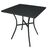 Bolero Square Bistro Table in Black with Patterned Steel Top 710x700x700mm
